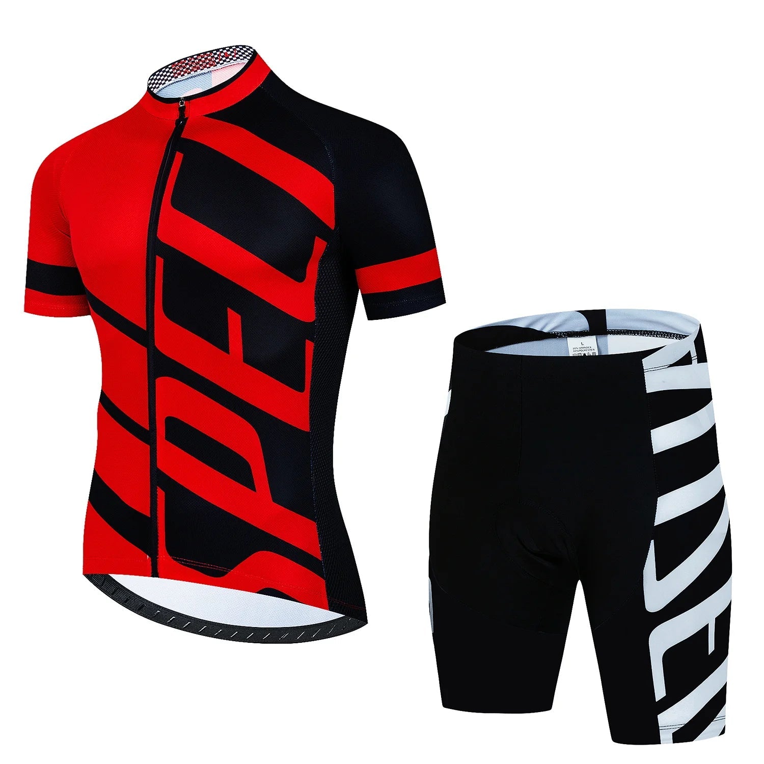 Wielerset voor Heren – Ademend Fietsshirt en Bibshort, Sneldrogend en Comfortabel 10
