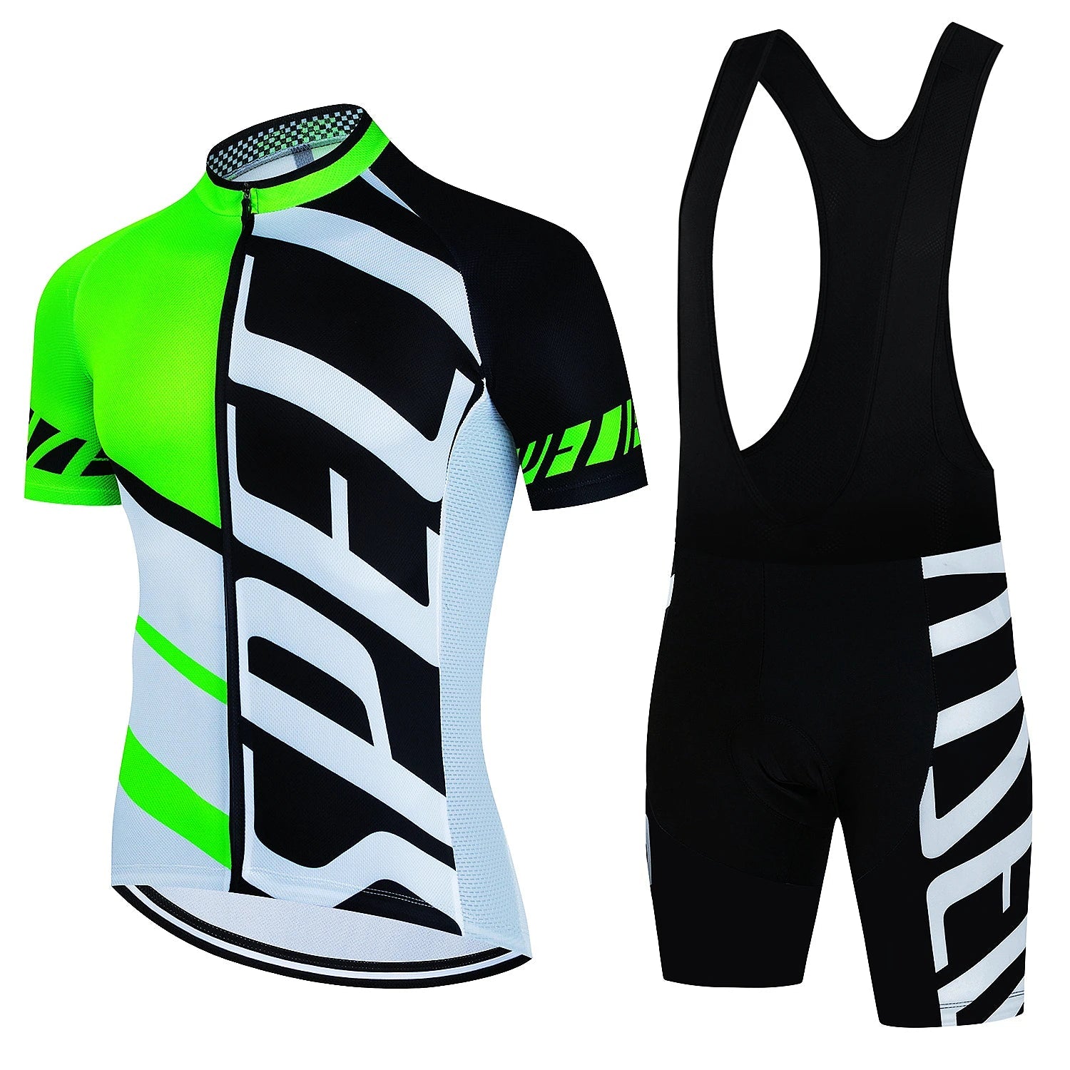 Wielerset voor Heren – Ademend Fietsshirt en Bibshort, Sneldrogend en Comfortabel 11