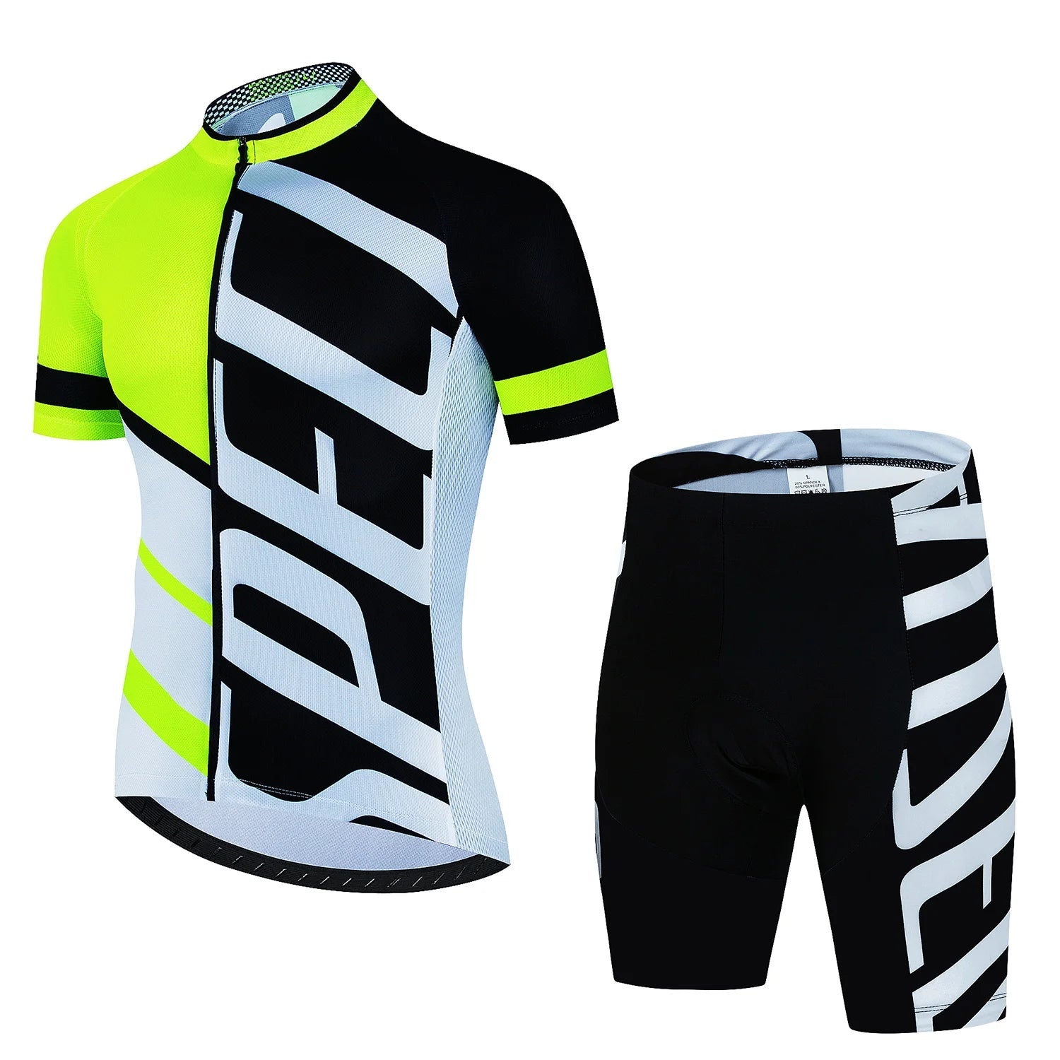 Wielerset voor Heren – Ademend Fietsshirt en Bibshort, Sneldrogend en Comfortabel 13