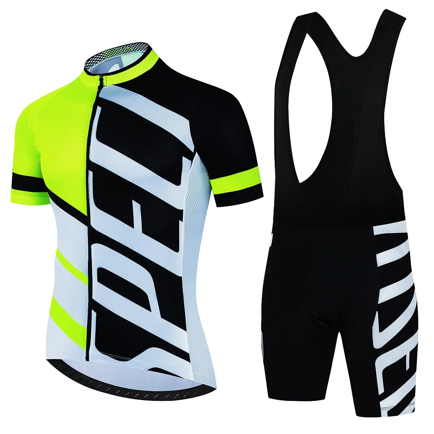 Wielerset voor Heren – Ademend Fietsshirt en Bibshort, Sneldrogend en Comfortabel 16