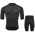 Wielerset voor Heren – Ademend Fietsshirt met Bibshort en Comfortabele Zeem 16
