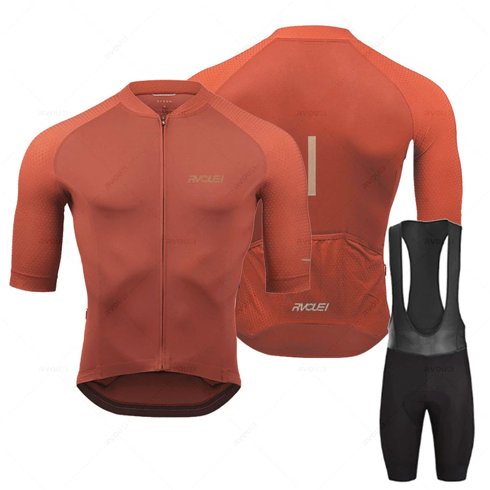 Wielerset voor Heren – Ademend Fietsshirt met Bibshort en Comfortabele Zeem 5