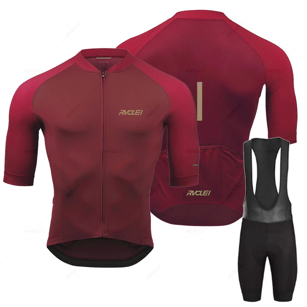 Wielerset voor Heren – Ademend Fietsshirt met Bibshort en Comfortabele Zeem 6