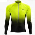 Wielerset voor Heren – Fietsshirt met Lange Mouwen en Bibbroek, Ademend Materiaal 11
