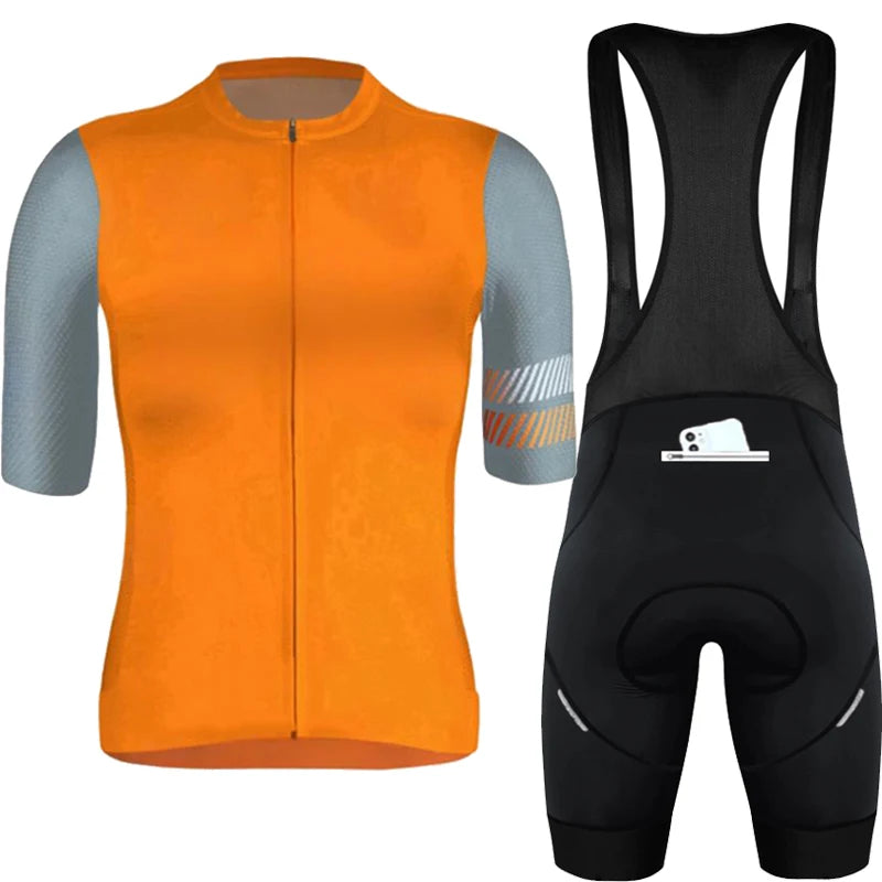 Wielertrui Set Voor Mannen En Vrouwen, Anti-UV, Ademend, Met Rits 12