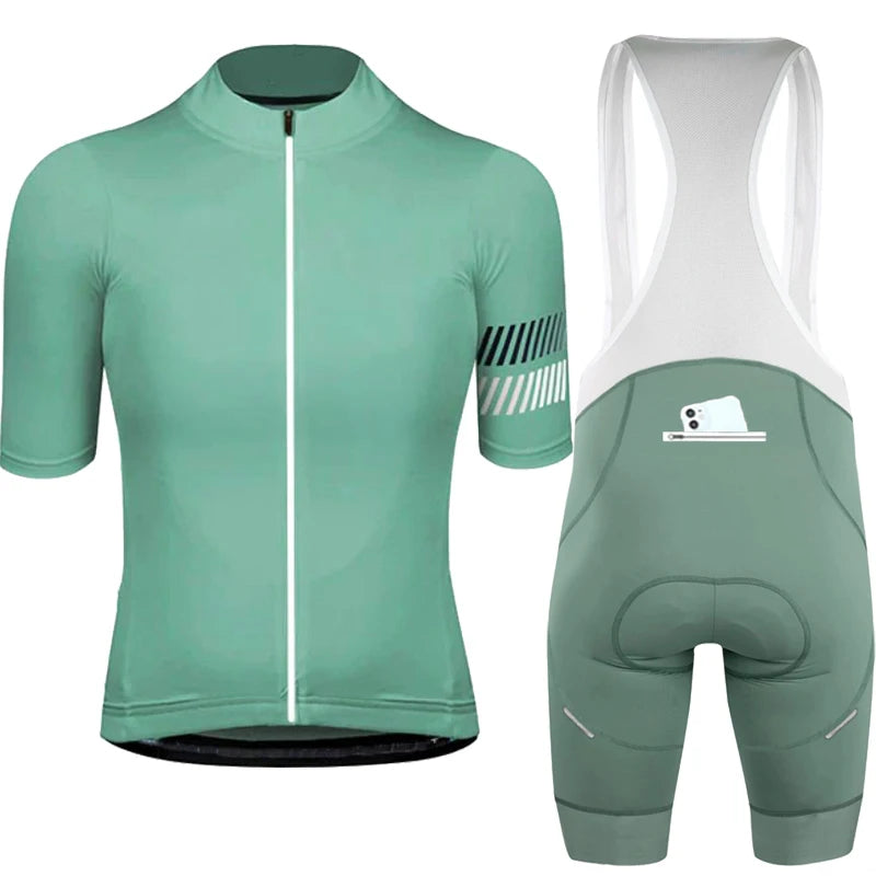 Wielertrui Set Voor Mannen En Vrouwen, Anti-UV, Ademend, Met Rits 13