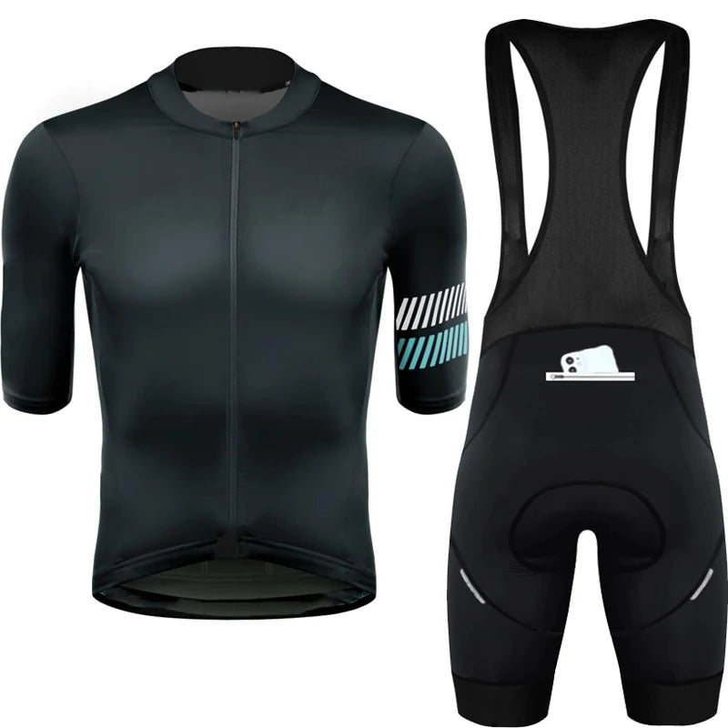 Wielertrui Set Voor Mannen En Vrouwen, Anti-UV, Ademend, Met Rits 14
