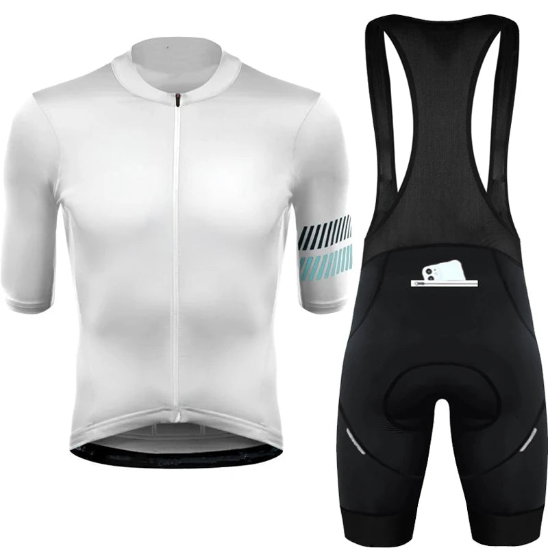 Wielertrui Set Voor Mannen En Vrouwen, Anti-UV, Ademend, Met Rits 16