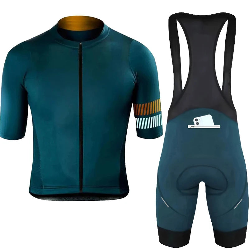 Wielertrui Set Voor Mannen En Vrouwen, Anti-UV, Ademend, Met Rits 20