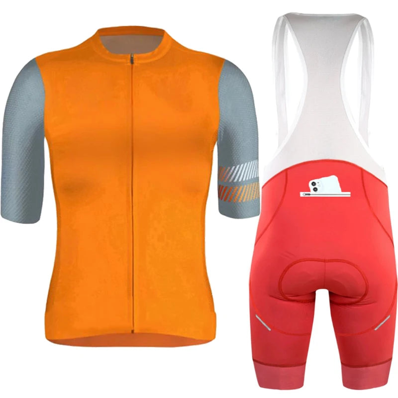 Wielertrui Set Voor Mannen En Vrouwen, Anti-UV, Ademend, Met Rits 21