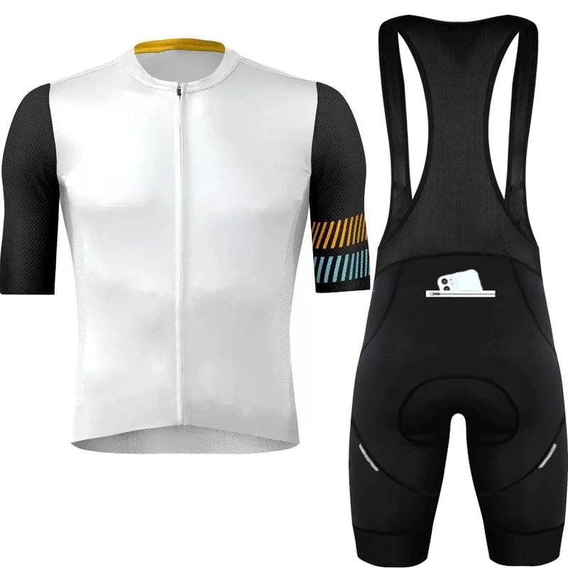 Wielertrui Set Voor Mannen En Vrouwen, Anti-UV, Ademend, Met Rits 22