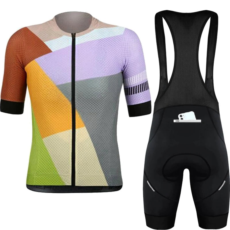 Wielertrui Set Voor Mannen En Vrouwen, Anti-UV, Ademend, Met Rits 23