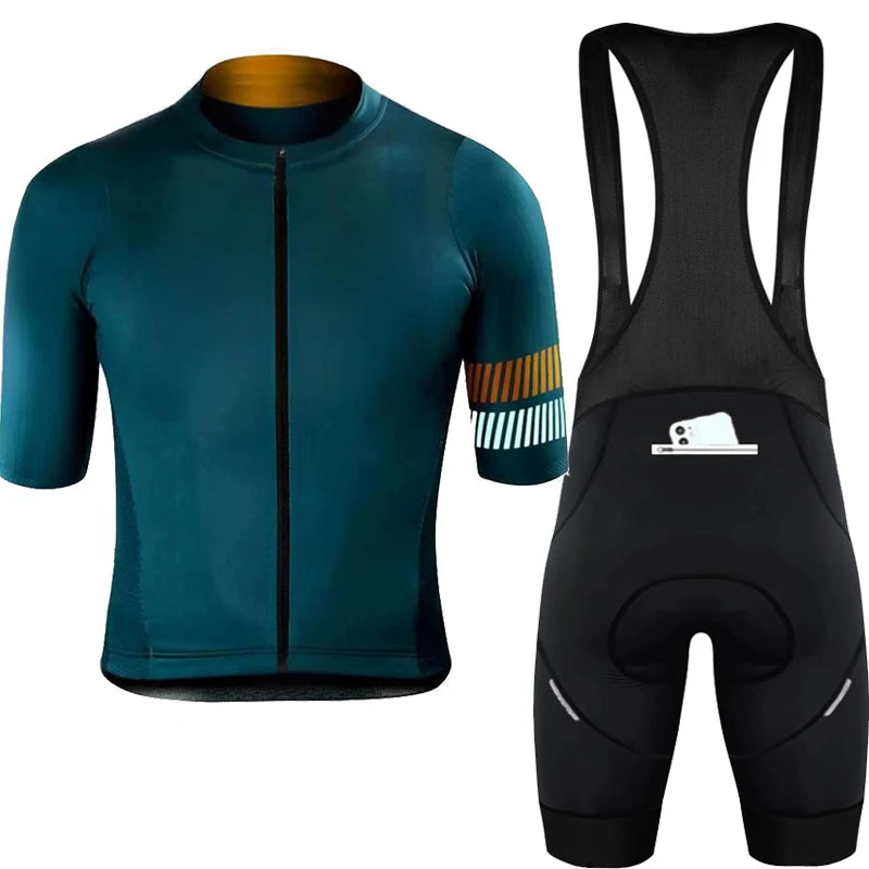 Wielertrui Set Voor Mannen En Vrouwen, Anti-UV, Ademend, Met Rits 8
