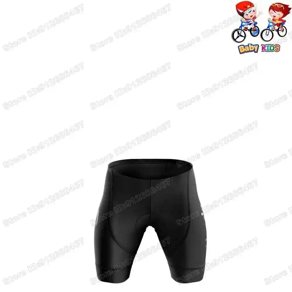 Wielertrui Set voor Kinderen met Korte Mouwen en Broek, Ademend Materiaal, Meerdere Kleuren 13
