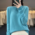 Womens Sweater Cashmere Crewneck Warm Pullover 0