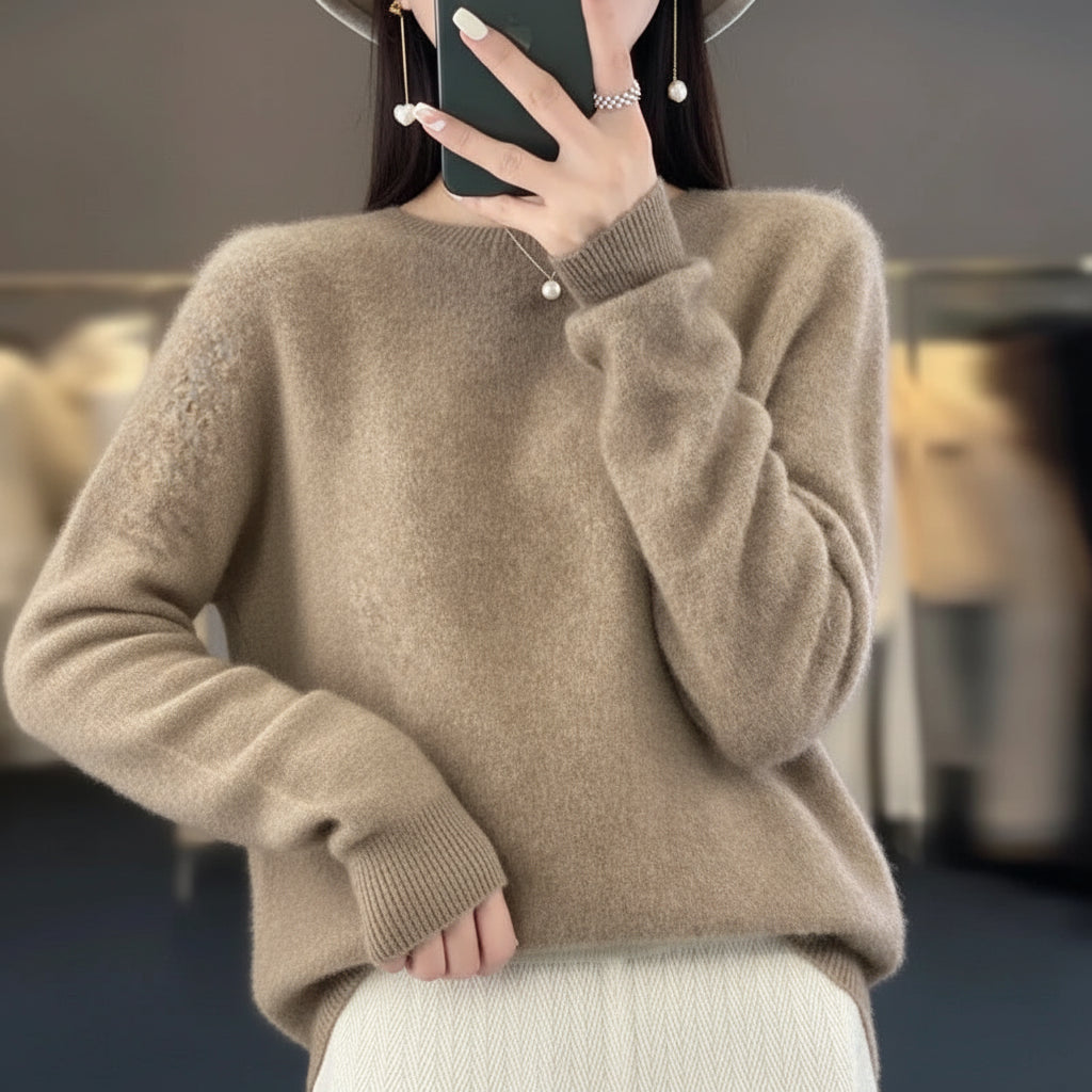 Womens Sweater Cashmere Crewneck Warm Pullover 2