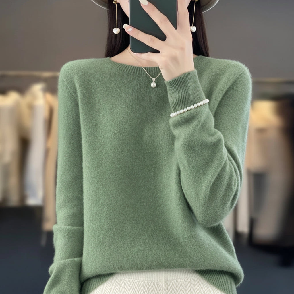 Womens Sweater Cashmere Crewneck Warm Pullover 8