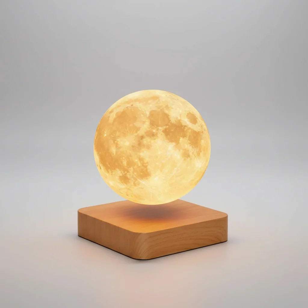 Zwevende maanlamp