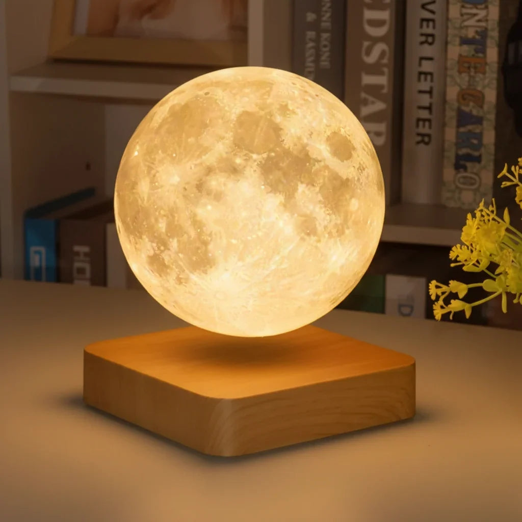 Zwevende maanlamp