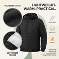 Verwarmde jas – negen warmtezones, waterdicht en winddicht VestraGear