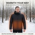 Verwarmde pufferjas heren – capuchon en meerdere warmtezones VestraGear